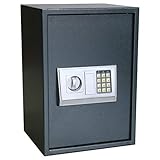 BIGTO Elektronischer digitaler Safe mit Ablage 35x31x50cm Geldtresor für Z