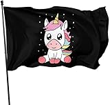 dfgjfgjdfj Flaggen Einhorn - hübsch schöne Flag 3 x 5 ft überall eine Größe schw
