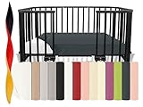 npluseins Feinbiber-Spannbetttuch für Kinderbetten - aus 100% Baumwolle - Made in Germany - erhältlich in 8 Farben, 70 x 140 cm,