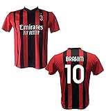 DND Di Andolfo Ciro Fußballtrikot Brahim Diaz 21 A.C. Milan Lizenznachbildung 2020-2021 Größen für Kinder und Erwachsene (12 Jahre)