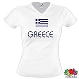 Fruit of the Loom Greece/Griechenland Damen T-Shirt WM 2014 Trikot|w-XL