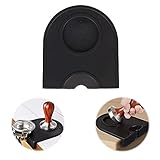 WDDP Silikon Espresso Pad, Kaffee Matte, Barista Zubehör Matte, Kaffee Tamper Halter, Espresso Tamping Matte, Für Siebträger Barista Espresso Zubehör Fuer Kaffeemaschine Schw