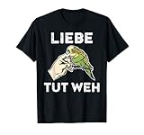Lustiges Wellensittich Tshirt - Liebe tut w