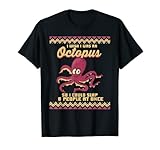 Hässlicher Weihnachtspullover Octopus Retro Ich wünschte ich wäre ein Oktopus T-S