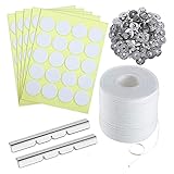 XIAOFANG Kerzenherstellung Kit geflochtene Kerzenwocherei, 2 stücke Kerzen-Docht-Zentriergerät, 100pcs Kerzen-Wick-Aufkleber, 100 Kerzen-Docht-Tab