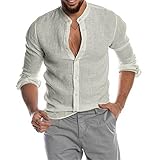 ZYHMD Herren Paisley Hemd Jacquard Hemd für Männer Regular Fit Freizeithemd Herren Leinenhemd Hemd Männer Slim Fit Basic Langarmshirt Herren Regular Fit Langarm Hemd Herren Button-down F