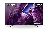 Sony KD-55A8 Bravia 139 cm ( 55 Zoll) Fernseher (Android TV, OLED, 4K Ultra HD (UHD), High Dynamic Range (HDR), Smart TV, Sprachfernbedienung, 2020 Modell), Schw