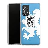 DeinDesign Silikon Hülle kompatibel mit Samsung Galaxy A52 Case transparent Handyhülle TSV 1860 München Offizielles Lizenzprodukt Wapp