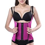 YINGTAO22-SHOP Korsagen Frauen Bauchfett Burning Fitness Modelling Strap Taille Trainer Gürtel corset (Color : Purple, Size : XL)