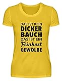 Männer Kein Dicker Bauch Feinkost Gewölbe Vatertag T-Shirt Dickerchen - Damenshirt -L-Leuchtgelb