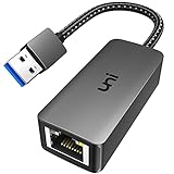 uni USB Ethernet Adapter [Geflochten, Aluminiumlegierung, Treiberfrei], USB 3.0 auf RJ45 LAN Adapter, Gigabit Netzwerkadapter für MacBook, Surface Pro, Windows 10/8.1/8/7, XP, Vista, Mac/Linux usw