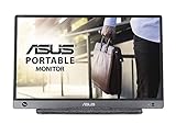 ASUS ZenScreen MB16AH 39,62 cm (15,6 Zoll) tragbarer USB-Typ-C-Monitor (Full HD, Micro-HDMI, Blaulichtfilter) schw