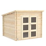 Forest Style Gartenhaus aus Holz, 6,2 m², Blockbohlen 19