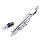 HONGFEISHANGMAO Kompasse Metallgeometrie-Kompasse mit Nachfüll-Schulbedarf Student Mathe-Zeichnung Kompass Zeichnen Kreis Math-Werkzeug-Studenten-Briefpapier Technische Zeichnungsb