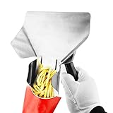 Pommesschaufel Edelstahl Pommes Frites Schaufel Pommes Schaufel mit Griff Gebratene Pommes Bagger Schaufel für Hochzeitsbuffet Bar Candy Schaufel für Zuhause Küche Kino für Süßigkeiten und Snack