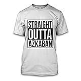 net-shirts T-Shirt mit Straight Outta Azkaban Aufdruck Inspired by Harry Potter, Größe S, Weiß