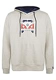 Elkline Herren Hoodie Old Friend 1031098, Farbe:lightgreymelange, Größe:XXL