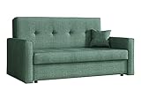 Mirjan24 Sofa Viva Bis III mit Schlaffunktion, Bettsofa, 3 Sitzer Polstersofa mit Bettkasten inkl. Kissen, Sofagarnitur, Schlafsofa Farbauswahl, Wohnlandschaft (Spirit 11)