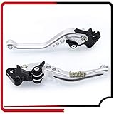 LIBEI motorradhebel kurz Fit for Gilera Runner 200 Runner200 2003-2008 Runner 125 Runner125 1997-2002 Motorradzubehör Kurz Links rechts Bremshebel Kupplungshebel (Color : Silver)