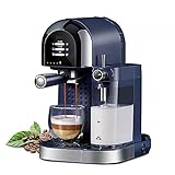 Kaffeemaschine mit automatischem Milchaufschäumer-Druck-Cappuccino-Kaffeeautomat, Espresso-Kaffeemaschine Drip-Kaffeemaschine Warmhalten (Farbe: 2,