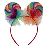 NET TOYS Knalliger Lollipop-Haarreif für Erwachsene - Niedlicher Damen-Haarschmuck zum Zuckerfee-Kostüm - EIN Highlight für Karneval & Mottoparty