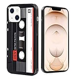 BINGHU Schutzhülle für iPhone 13 Mini, Kassetten, Rundumschutz, leicht, schwarzer TPU-R