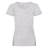 Fruit of the Loom - Lady-Fit Valueweight T - Modell 2013 S,Heather Grey