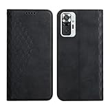 handyhülle Xiaomi Mi Note 10 Pro, Schutzhülle Xiaomi Mi Note 10 Pro, Ledertasche Handyhülle mit Kartenfach Ständer Flip Schutzhülle Kompatibel mit Xiaomi Mi Note 10 Pro Hülle Schw