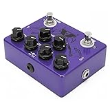 Gitarreneffektpedal CP‑80 Multieffektpedal Professioneller Prozessor Sechs Regler für E-Gitarren Bass Lila 150