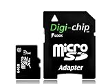 Digi-Chip 64GB Micro-SD Class 10 UHS-1 Speicherkarte für Sony Xperia Z4, Z5, C4 & E5