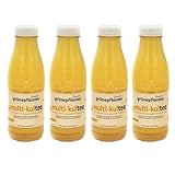 Louie’s grünepflaume® Pro-Plum 12 lebendige Bakterienstämme + Inulin - zuckerfrei: 30 Mrd KBE je Flasche - Vegan, in Deutschland produziert (4x 350 ml)