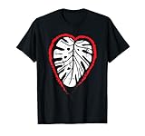 Geschenk für Hauspflanzen-Liebhaber, Monstera-Blatt, rotes Herz, Gärtner T-S