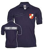 Copytec Tactical Polo Feuerwehr Österreich Austria Feuerwehrmann Korpsabzeichen #25513, Größe:5XL, Farbe:Dunkelb