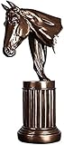 WQQLQX Statue Pferdekopf Skulptur Handwerk Fernseher Kabinett Porch Villa Büro Dekoration Öffnung Geschenke Desktop Couchtisch Skulp