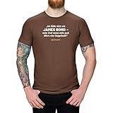 T-Shirt James Bond - Jana aus Kassel James Bond Geheimagent 007 13 Farben XS-5XL Chef Arbeit lustige Sprueche Witz Fun Satire Rede, Farbe:braun - Logo Weiss, Größe:4XL