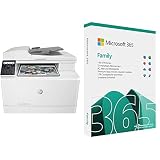 HP Color Laserjet Pro M183fw Multifunktions-Farblaserdrucker (Drucker, Scanner, Kopie + Microsoft Office 365 Family | Box