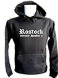 ShirtShop-Saar Rostock - Forever Number 1; Kapuzen-Pulli schwarz, Gr. S