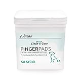 AniForte Denta Clean & Care Fingerpads für Hunde 50 Stück - Fingerlinge zur Zahnpflege & Zahnreinigung, pflegt Zähne & Zahnfleisch, reduziert Plaque, Pads für Mundhygiene &