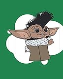 E.T Alien Baby Yoda Parody Green: Blank Comic Book Pages - Draw Your Own C