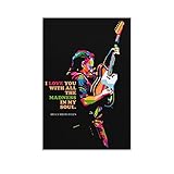 Leinwand-Poster, Gitarre, Rocksängerin, Bruce Springsteen, Wandkunst, Schlafzimmer, Dekoration, Büro, Raumdekoration, Geschenk, Bild, Gemälde für Wohnzimmer, Dekoration, ungerahmt, 50 x 75