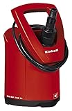 Einhell Tauchpumpe GE-SP 750 LL (750 W, Ø 5 mm Fremdkörper, 15000 L/h Förderleistung, Schwimmerschalter, Tragegriff, Kabelaufwicklung, Universalanschluss)