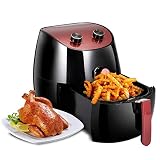 Yxxc Heißluftfritteuse Elektrisch heiß Extra große Kapazität1300W 3,5 Liter Heißluft-Nutri-Fritteuse Ofen Fettarm Fettreduziert Schnelles Gesundes Kochen - Schw