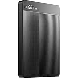 Externe Festplatte 500 GB ultradünn tragbar 2,5 Zoll USB 3.0, SATA, Festplattenspeicher für PC, Mac, Desktop-Computer, Laptop, Wii U, Xbox, PS4 (Schwarz) UnionSine HD-006