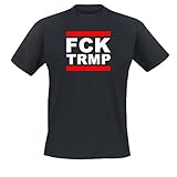 FCK TRMP - Fuck Trump T-Shirt, Farbe: Schwarz, Größe: XL
