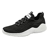 PANGKII Sportschuhe Unisex Laufen Atmungsaktive Schuhe Outdoor Mesh Casual Sportschuhe Mode Paar Fliegen Woven Mesh Basketballschuhe Tennisschuhe Schwarz, Orange, Beige Größe: (36-45)