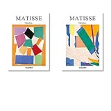 Matisse Poster Und Kunstdrucke Abstrakte Geometrische Bunte Wand Bilder Bilder Henri Matisse Leinwand Bild FüR Wohnzimmer Wohnkultur 50x70cm Kein R