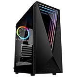 Kolink Void RGB Midi Tower, Tempered Glass Computergehäuse, PC Hülle mit Lüfter, PC Gehäuse RGB Glas, Gaming PC Case, Computer Gehäuse, PC Tower Gehäuse, Computer Gehäuse Gaming