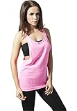 Urban Classics TB462 Damen Sport T-Shirt Ladies Loose Burnout Tanktop rosa (Neonpink) M