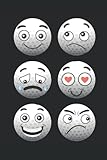 Golf comic face: 6' x 9' Inches Notebook 130 Lined Pages Diary / Journal Use As A Diary Journal Or Planner Golf Coach Playbook To Write The Golf Court Strategy
