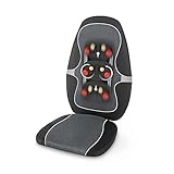 Medisana MC 815 Shiatsu Massageauflage, Massagesitzauflage mit Vibrationsmassage, 4 rotierende Massageköpfe, 3 Intensitätsstufen, mit Fernbedienung für den gesamten Rück